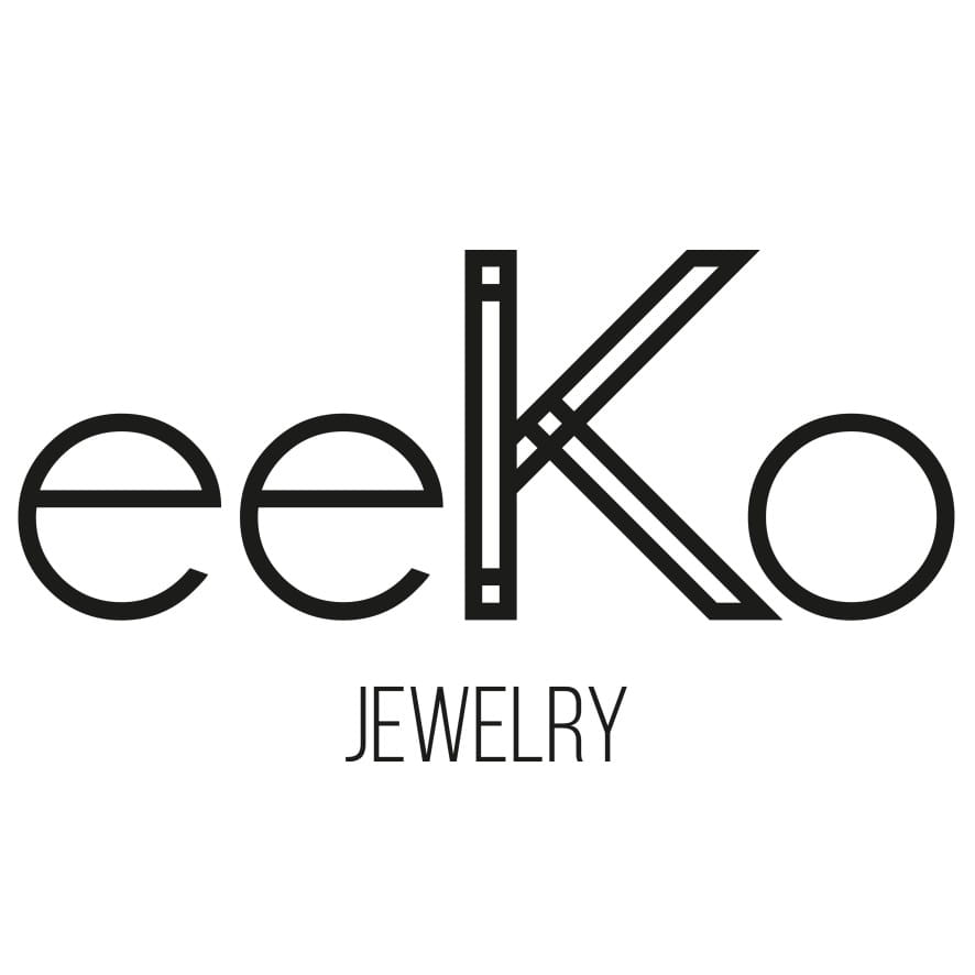 Bijoux eeko jewelry logo minimaliste marque de bijoux contemporaine