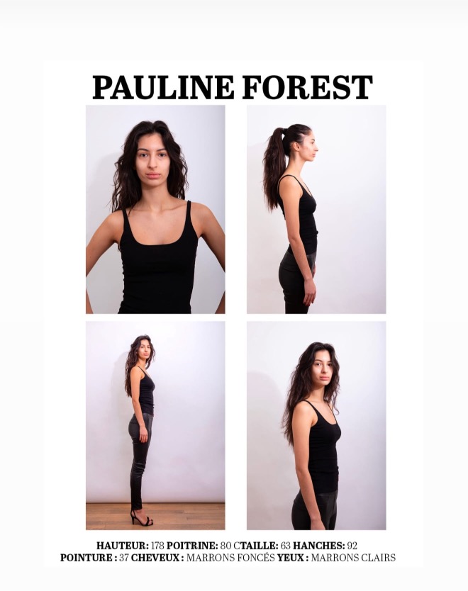 book mannequin, polaroids en studio avec vues face et profil, Lyon